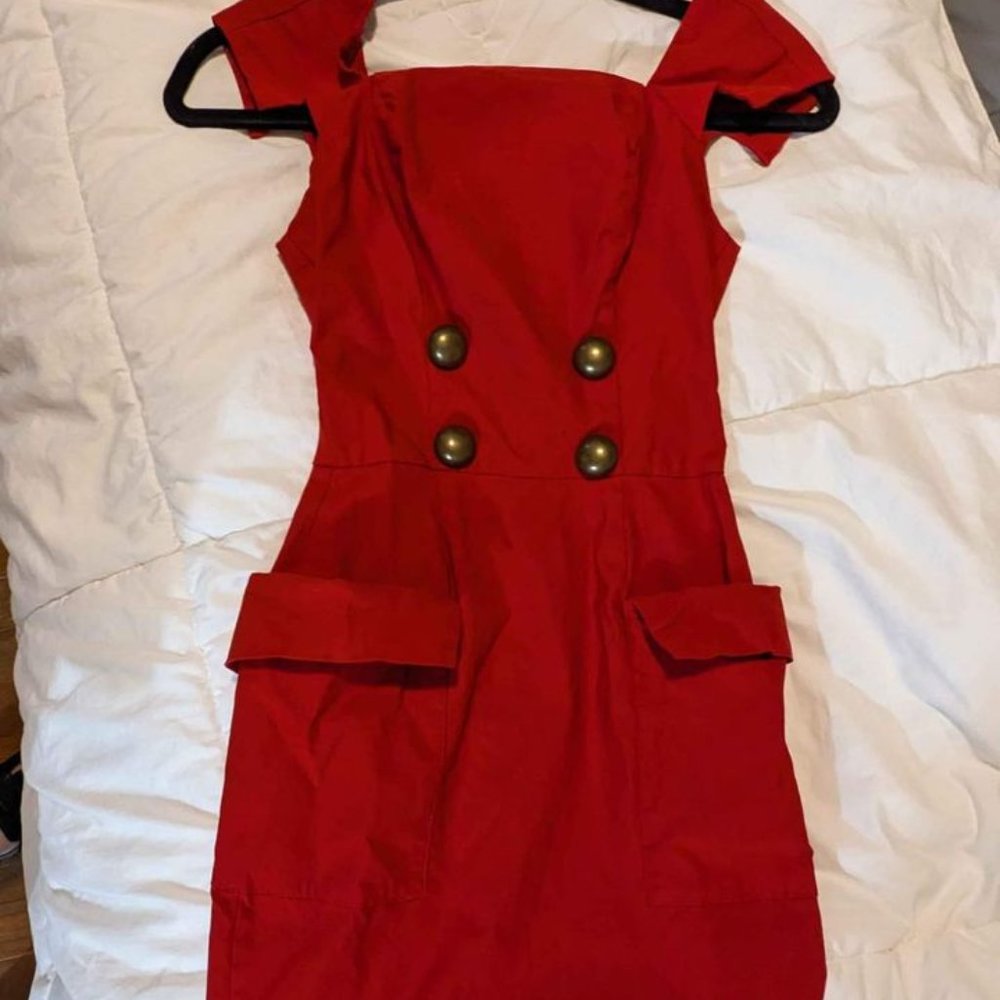 Unique Vintage X Barbie sheath wiggle dress